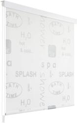 vidaXL Roletă perdea de duș 80x240 cm Imprimeu Splash (142871) Perdea de dus
