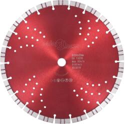 vidaXL Disc diamantat de tăiere cu segmente turbo și găuri oțel 300 mm (143231)