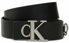 Calvin Klein Jeans Curea de Damă Mono Hardware Leather Belt 30mm K60K610363 Negru