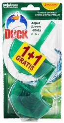 DUCK Odorizant Toaleta Duck Aqua Green 4 in 1 Pine, 1 + 1 Gratis (JWMRA00088)