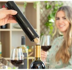  Tirbuson electric cu accesorii pentru vin (BG-V0103380) Suport sticla vin