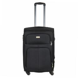 ORMI Zenit fekete 4 kerekű közepes bőrönd (Zenit-M-fekete)