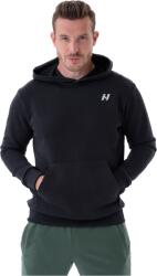 NEBBIA Férfi sportos cipzár nélküli pulcsi Nebbia PULL-OVER POUCH POCKET HOODIE fekete 331-01 - XXL