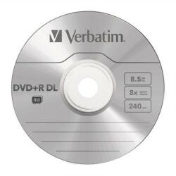 Verbatim DVD+R lemez, kétrétegű, 8, 5GB, 8x, 1 db, normál tok, Double Layer (43541)