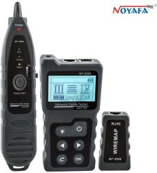 Noyafa NF-8209 - kábel teszter: PoE teszt, kontinuitás, szkennelés, teljesítményteszt, port flash stb (8209)