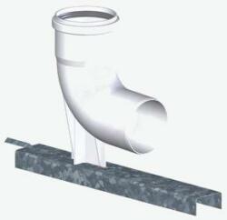 Tricox PPs bekötő könyök 80 mm tartó sínnel PBK20 (PBK20)