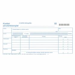 BLUERING Kiadási pénztárbizonylat 25x2lapos B. 318-103/V Bluering® (NYOMTB318103) - tintasziget
