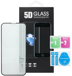 Apple 14 Pro Max üvegfólia, tempered glass, előlapi, 5D, edzett, hajlított, fekete kerettel