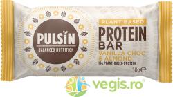 Pulsin Baton Proteic cu Ciocolata, Vanilie si Migdale fara Gluten 50g