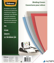 Fellowes Előlap, A3, 200 mikron, FELLOWES, víztiszta (53764) - alter