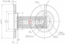 MAXGEAR Disc frana MAXGEAR 19-2301 (19-2301)