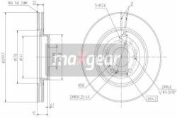 MAXGEAR Disc frana MAXGEAR 19-2301 - automobilus