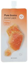 Missha Mască de noapte cu extract de miere pentru față - Missha Pure Source Pocket Pack Honey 10 ml Masca de fata