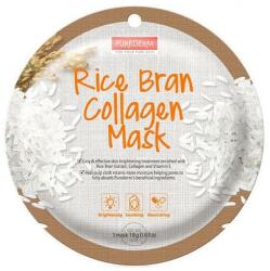 Purederm Mască cu tărâțe de orez și colagen, de față - Purederm Rice Bran Collagen Circle Mask 18 g