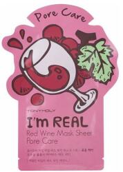 Tony Moly Mască de față din țesut cu extract de vin roșu - Tony Moly I'm Real Red Wine Mask Sheet 21 ml Masca de fata