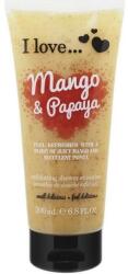 I Love Cosmetics Scrub de corp Mango și papaya - I Love. . . Mango & Papaya Exfoliating Shower Smoothie 200 ml