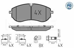MEYLE set placute frana, frana disc MEYLE -PD: Advanced performance and design. 025 224 9320/PD (025 224 9320/PD)