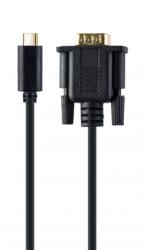 Gembird A-CM-VGAM-01 USB-C to VGA-M adapter 2m Black - A-CM-VGAM-01 (A-CM-VGAM-01)