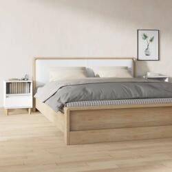 vidaXL Noptiere, 2 buc. , alb, 40x35x50 cm (821795)