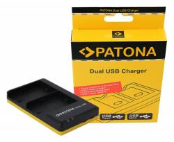 Patona Canon LP-E6 Patona dupla USB C fényképezőgép akkumulátor töltő (1968) (PATONA_DUPLA_USB_C_LP-E6)