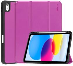 ENKAY Husa Flip ENKAY LEATHER pentru Apple iPad (A16) 2025 / iPad 2022 violet