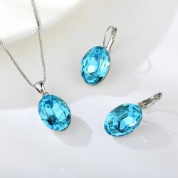  Elegáns ovális ékszerszett halványlila Swarovski kristályokkal (0905. ) (A500041N-001-A500145E-001)