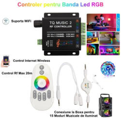 24LED Controler Led Rgb - Tq Music 2 Rf + Wifi