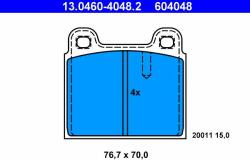 ATE set placute frana, frana disc ATE 13.0460-4048.2 (13.0460-4048.2)