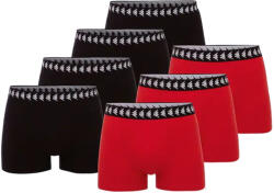 KAPPA Fekete-piros boxer szett Kappa Zid 7pack Boxer Shorts 708276-18-1662 Méret: S