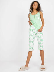  Zöld pamut rövid pizsama -BR-KMPL-9036-zöld Méret: L