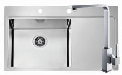 Alveus Set chiuveta Alveus Pure 50, baterie Jenny Satin, 86 cm, stanga, 1103652+1129066, Inox (1103652+1129066)