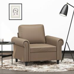 vidaXL Canapea de o persoană, cappuccino, 60 cm, piele ecologică (349118) Canapea