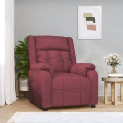 vidaXL Fotoliu rabatabil, roșu vin, material textil (348111)