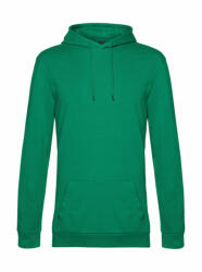 B&C Collection Férfi kapucnis hosszú ujjú pulóver B and C #Hoodie French Terry S, Kelly zöld