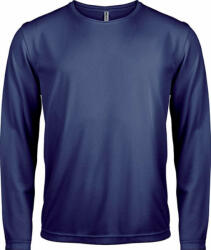 Proact Férfi póló Proact PA443 Men'S Long-Sleeved Sports T-Shirt -L, Sporty Navy