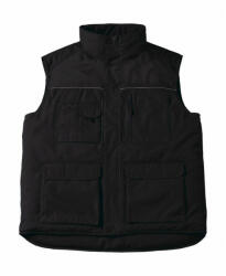 B and C Férfi ujjatlan mellény munkaruha B and C Expert Pro Workwear Bodywarmer L, Fekete