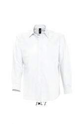 SOL'S Férfi ing SOL'S SO16000 Sol'S Boston - Long Sleeve Oxford Men'S Shirt -XL, White