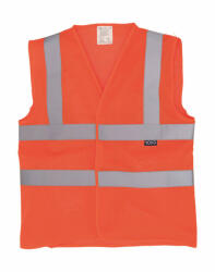 Yoko Uniszex ujjatlan mellény Yoko Fluo Open Mesh Waistcoat XL, Fluo Narancs