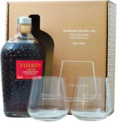 Toison Ruby Red + 2 pohárral 38% 0, 7L ajándékcsomagolás 2 pohárral