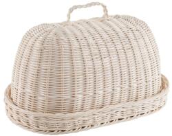 Orion Doză pâine din rattan cu prosop , 40 x 25 x 22 cm