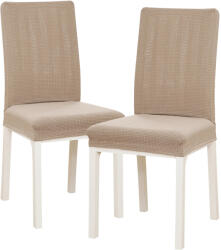 4Home Husă multielastică de scaun 4Home Magic clean bej, 45 - 50 cm, set 2 buc