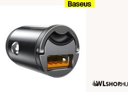 Baseus Baseus, autós töltő, Tiny Star mini 1USB aljzat, QC3.0, 30W - Sötétszürke