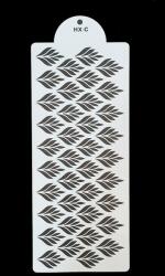 Torta sablon, stencil - Modern - Tűz (HX-C) (T090072)