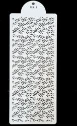 Torta sablon, stencil - Modern - Apró levelek (HX-I) (T090077)