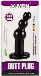 Nagy méretű fenékdugó golyós X-men 10.63" extra girthy butt plug black 27 cm