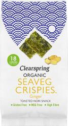 Clearspring Bio ropogós tengeri alga snack gyömbéres 4 g