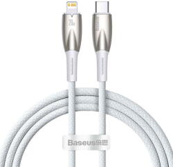 Baseus USB-C for Lightning Glimmer Series, 20W, 1m (White) (27136) - vexio