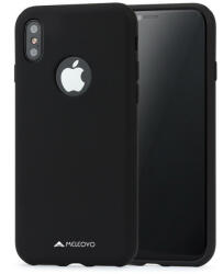 Meleovo Husa Meleovo Husa Liquid Silicone Jacket iPhone X / XS Black (touch ultrasoft, catifelat) (MLVSJIPHXBK) - vexio