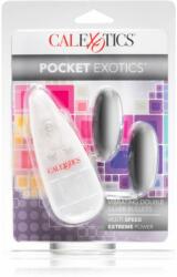CalExotics Double Pocket Exotics rezgő tojás Silver 2 db