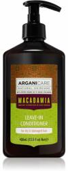  Arganicare Macadamia Leave-In Conditioner öblítés nélküli kondicionáló száraz és sérült hajra 400 ml